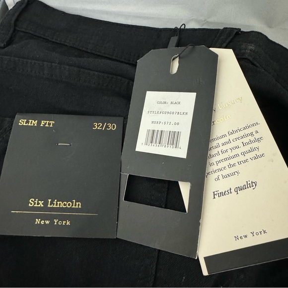 Six Lincoln slim fit black jeans - Picture 5 of 6